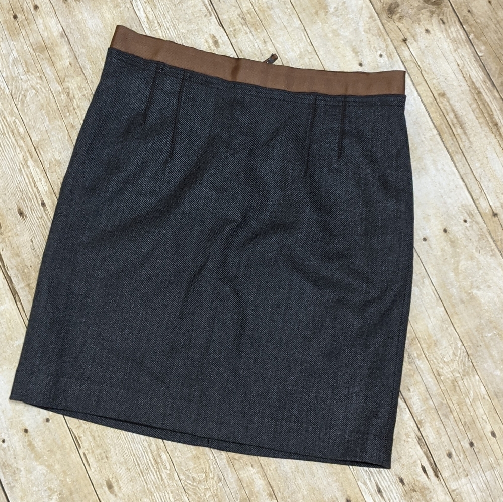 LOFT Pencil Skirt with Ribbin Detail